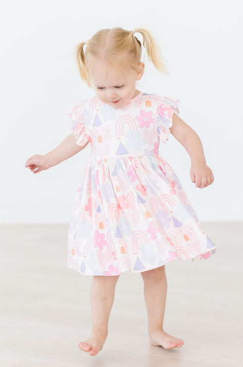 castles-rainbows-flutter-sleeve-twirl-dress Mila &  Rose - Sophia's Style--12-24M--2